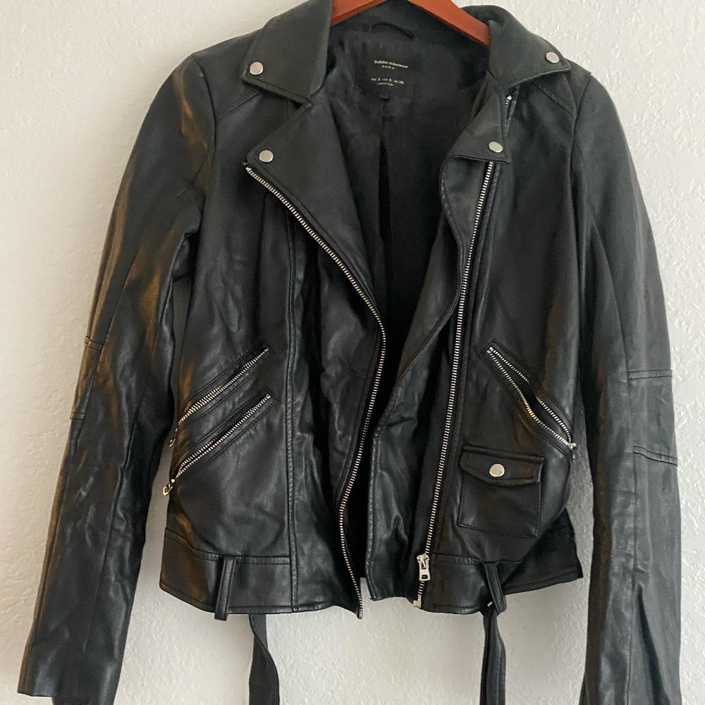 Zara Black Leather Jacket